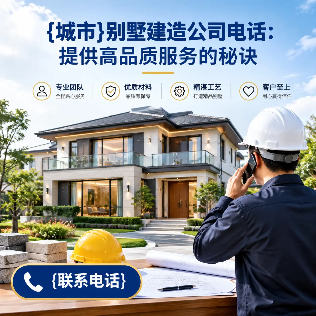 贞丰别墅建造公司电话:提供高品质服务的秘诀
