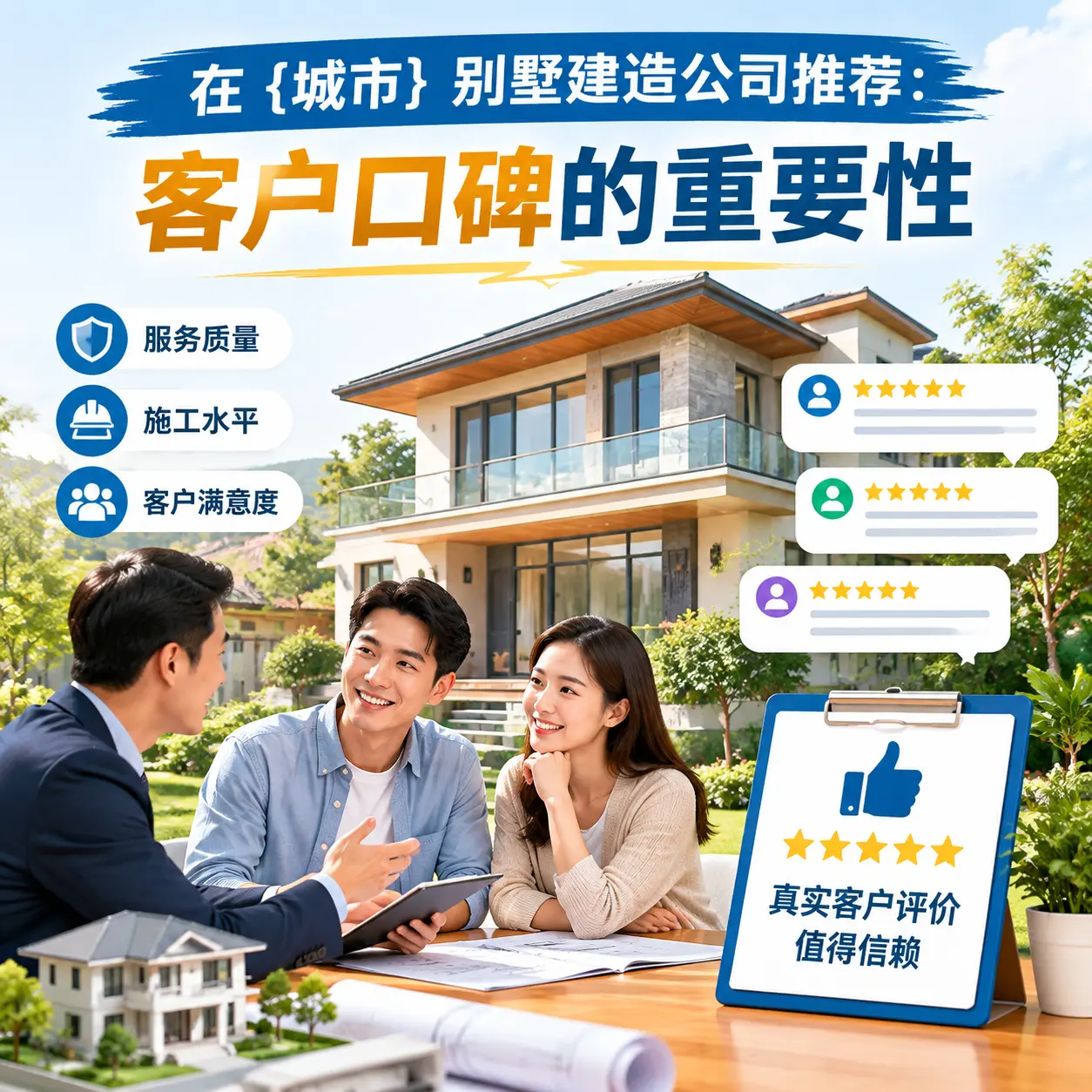 在 贞丰 别墅建造公司推荐:客户口碑的重要性