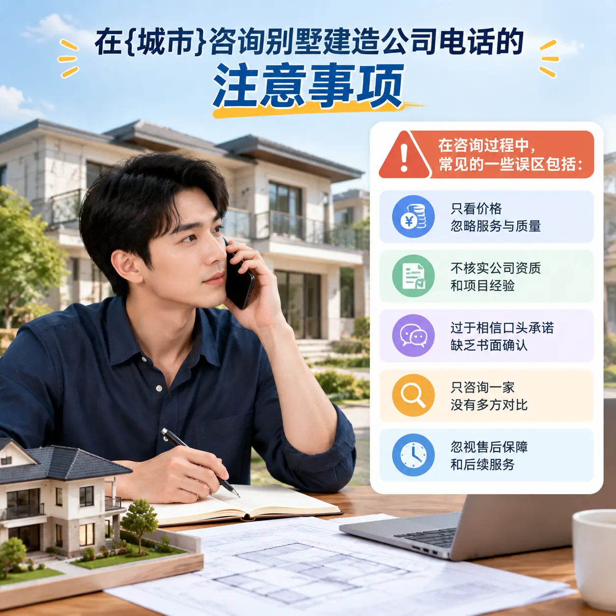 在贞丰咨询别墅建造公司电话的注意事项