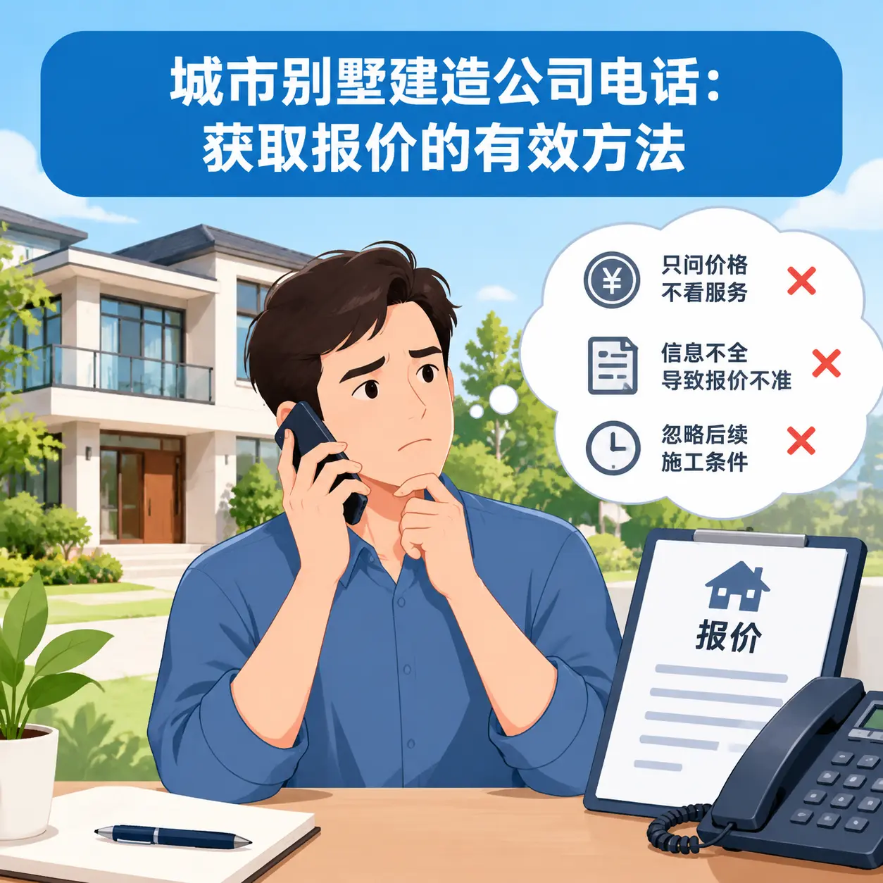 贞丰别墅建造公司电话:获取报价的有效方法